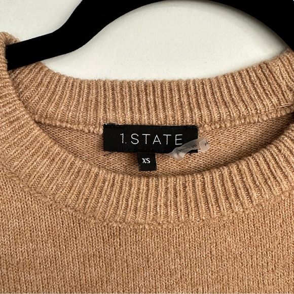 EUC 1. State camel fringe sweater - Picture 2 of 2